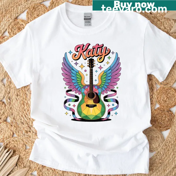 Typography-centric T-shirt celebrating Katy for fans of all ages