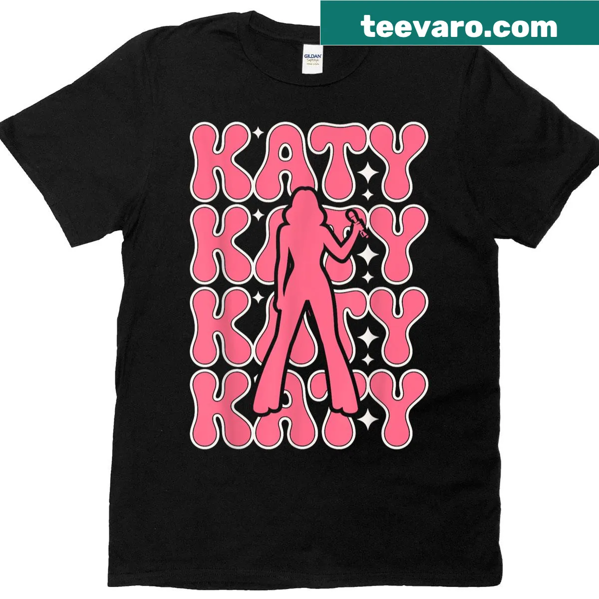 T-shirt with love-themed design for Katy fans — on a men's t-shirt