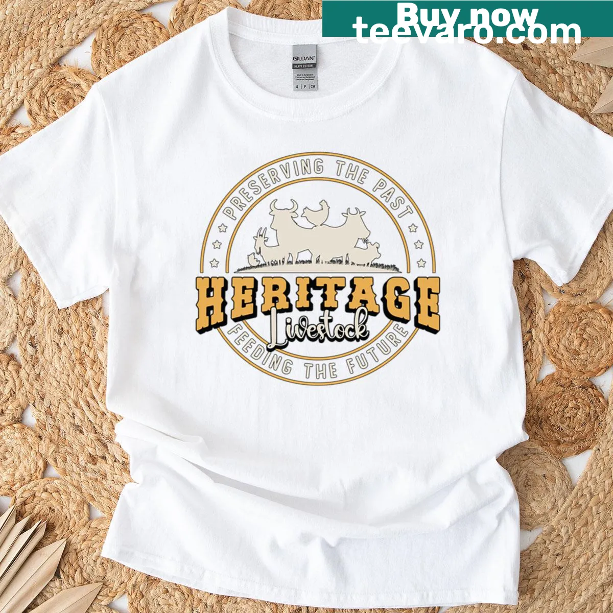 T-shirt with sentimental typography about livestock breeding — on a men's t-shirt