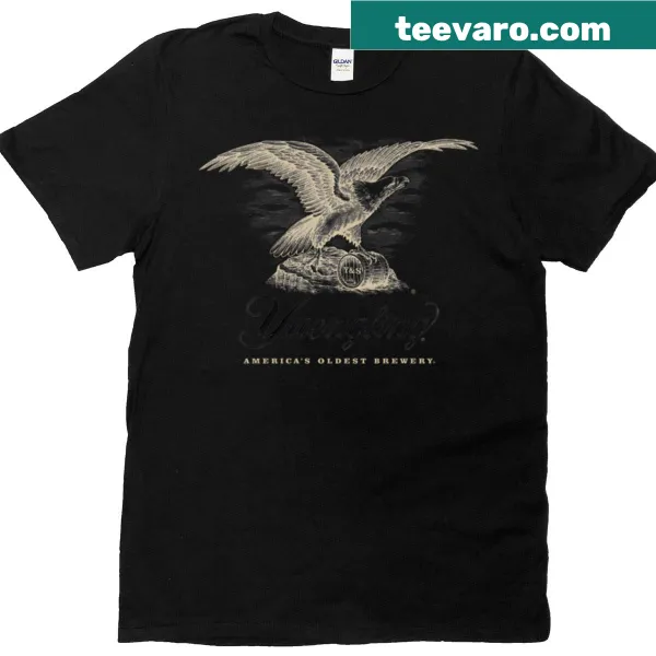 Vintage-style shirt featuring an eagle and barrel art