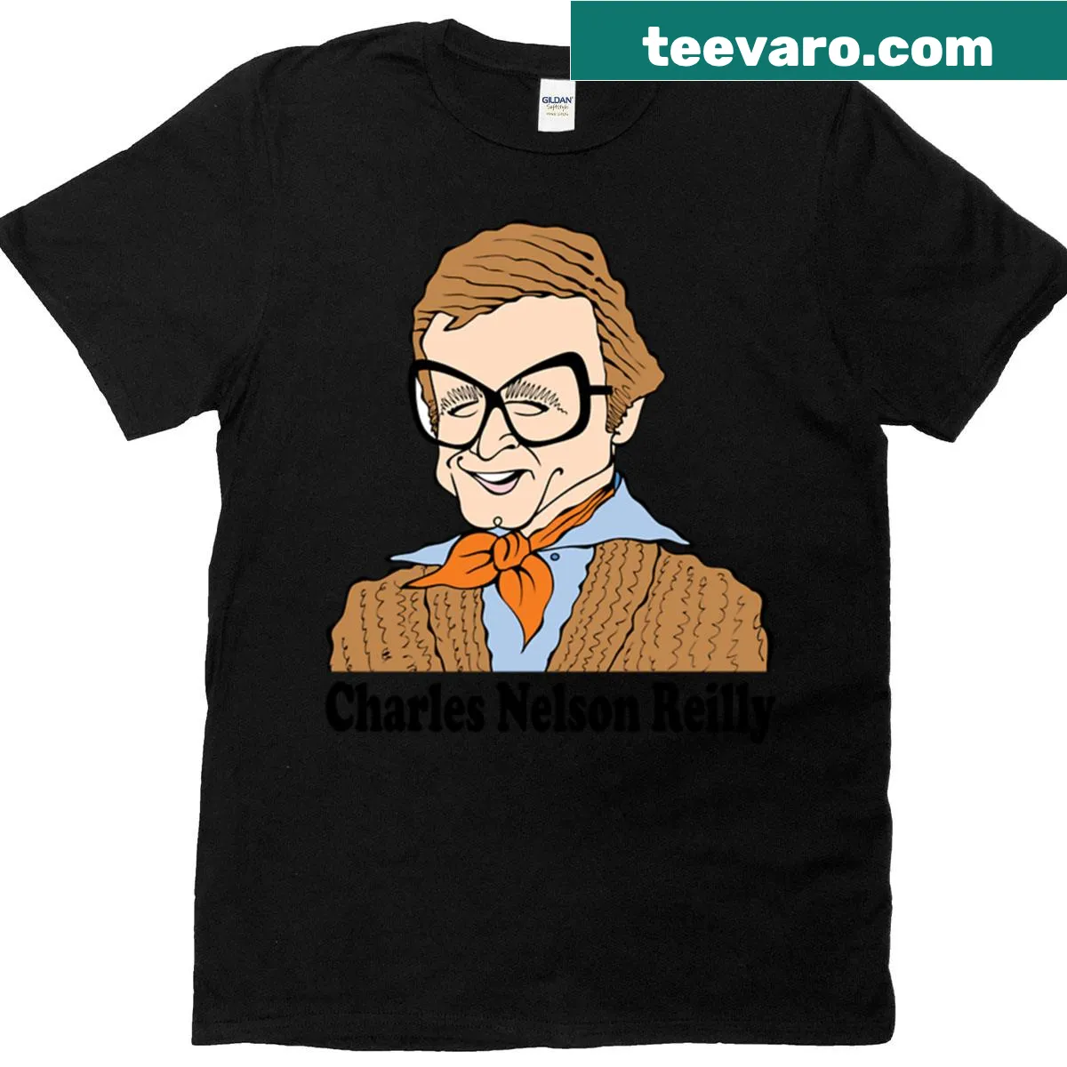 T-shirt featuring Charles Nelson Reilly from Match Game — on a men's t-shirt