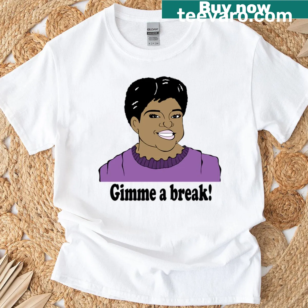 Fan art t-shirt featuring Nell Carter from Gimme A Break — on a men's t-shirt