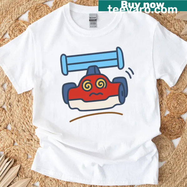 Playful illustration T-shirt inspired by Formula 1 racing