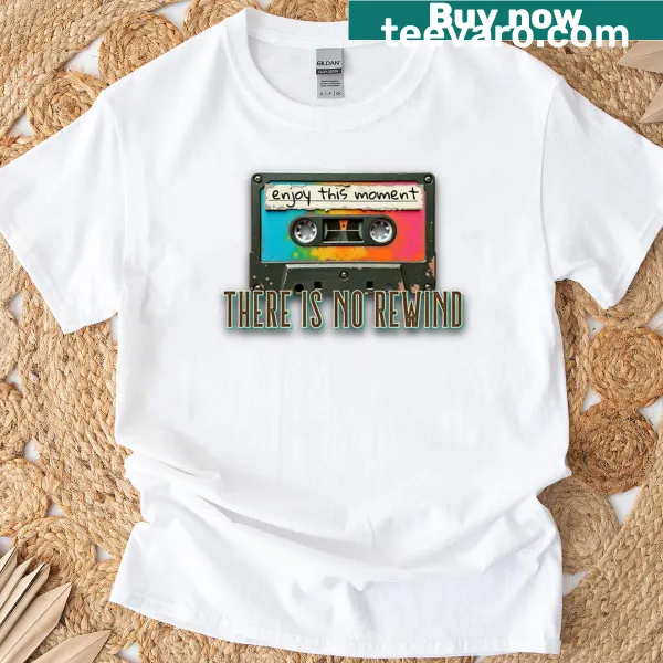 Retro cassette tape graphic on an oversized T-shirt