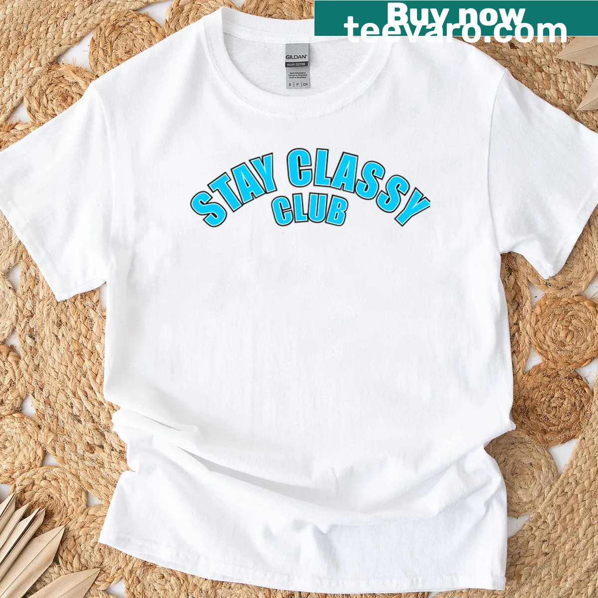 Retro college-themed t-shirt with classy text design — on a men's t-shirt