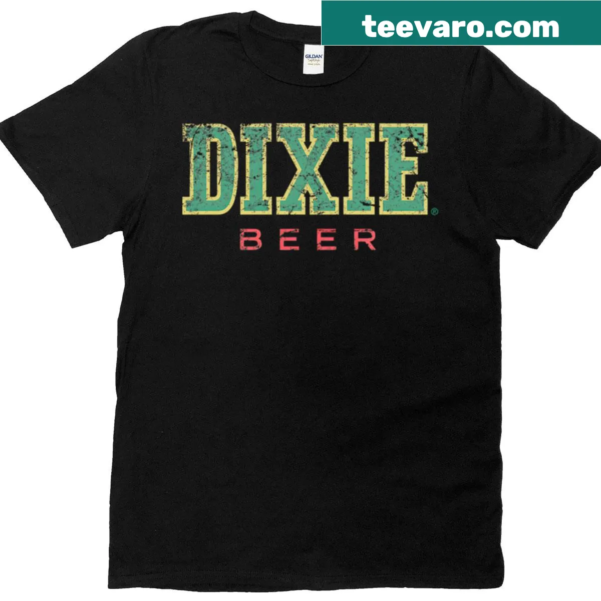 Retro Distressed Beer Graphic T-shirt with vintage brew design — on a men's t-shirt