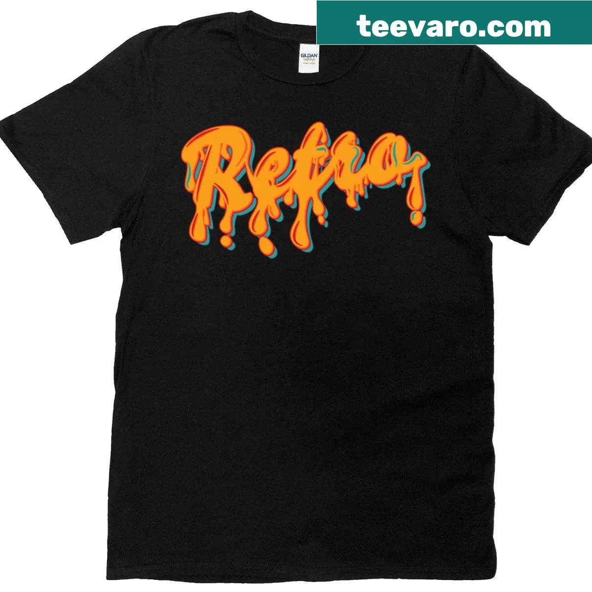 Vintage graffiti street art design t-shirt — on a men's t-shirt