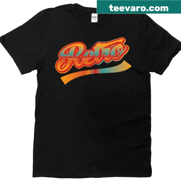 Vintage typography T-shirt with retro vibes and playful text design