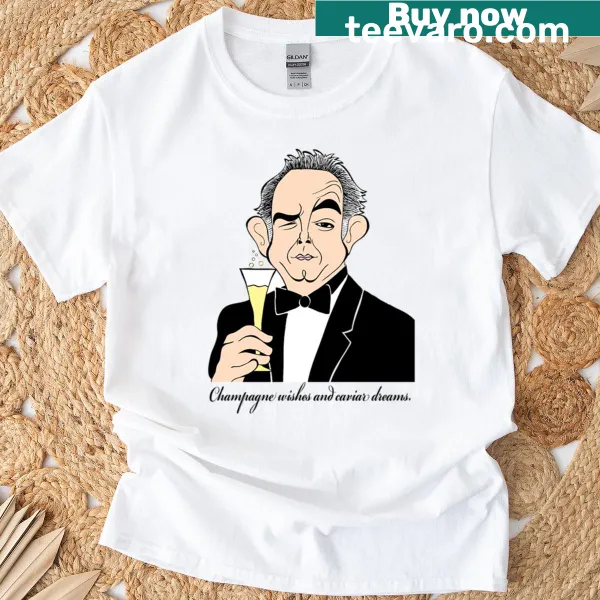 Funny Robin Leach fan art graphic on a t-shirt