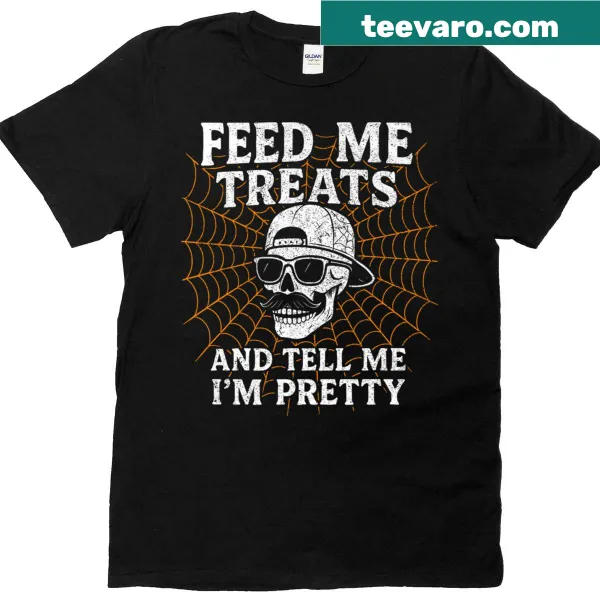 Funny Halloween T-shirt featuring a skeleton dad and text