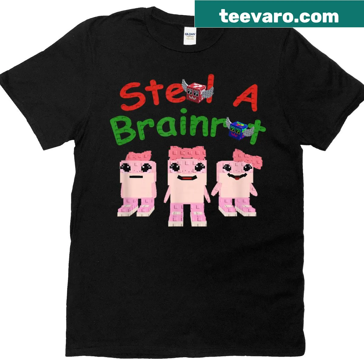 Cartoon gaming graphic on a kids t-shirt — on a men's t-shirt