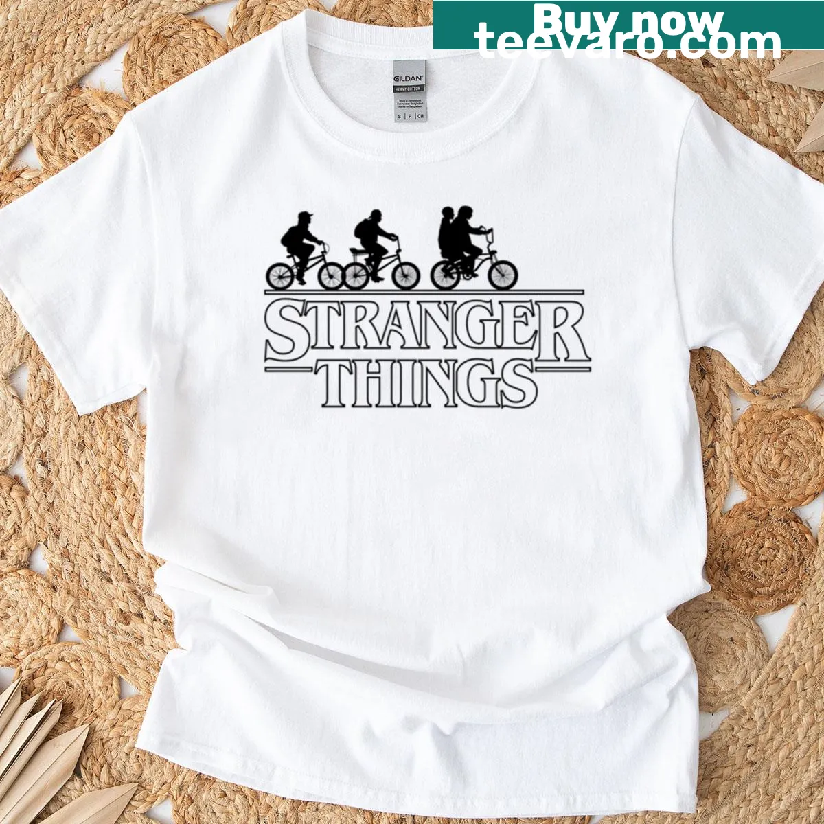 Thanksgiving-themed T-shirt with stethoscope and autumn leaves — on a men's t-shirt