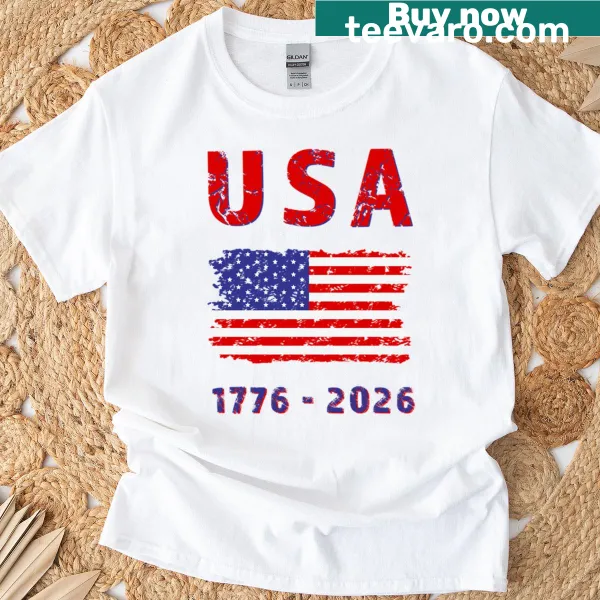 Vintage distressed American flag oversized T-shirt