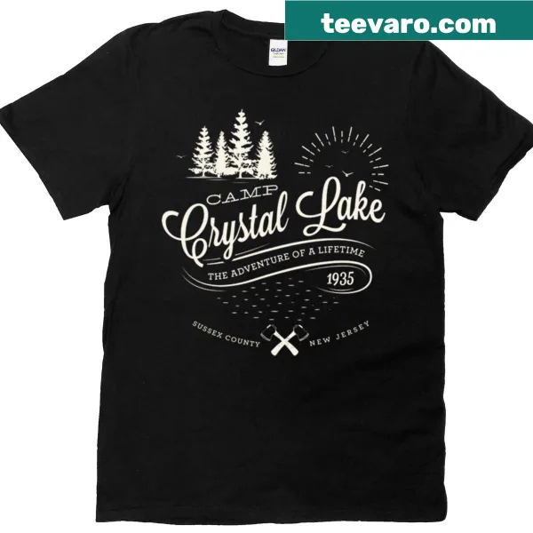 Vintage camp design t-shirt celebrating adventure