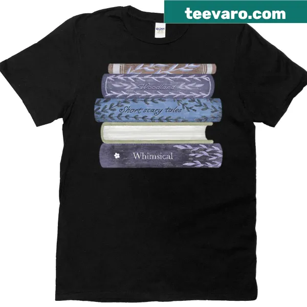 Vintage library T-shirt with classic book graphic