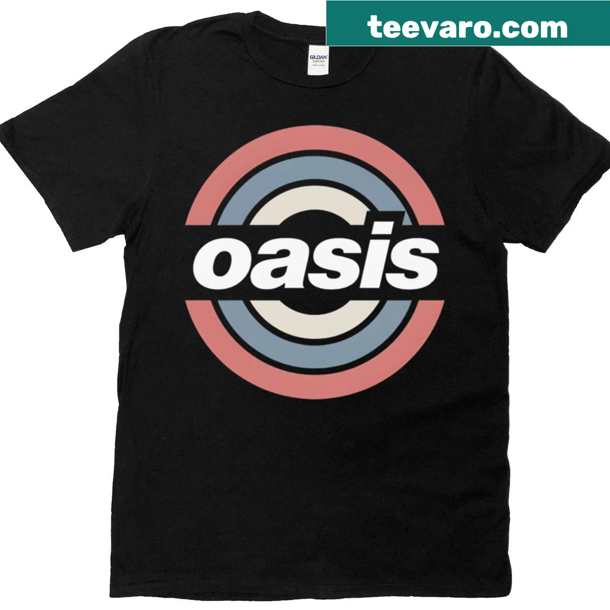 Vintage bullseye roundel design on T-shirt — on a men's t-shirt