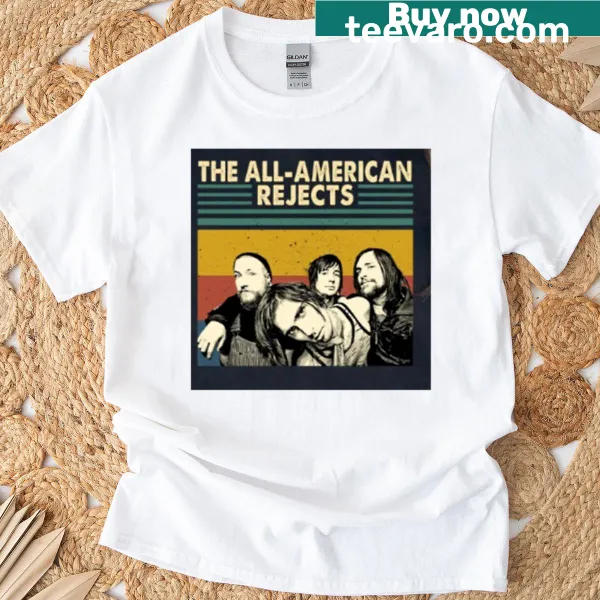 Vintage T-shirt featuring The All American Rejects band logo.