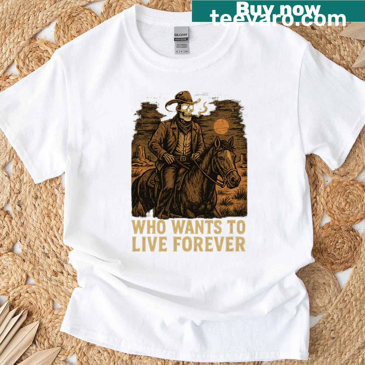 Thought-provoking t-shirt with bold typography — on a men's t-shirt
