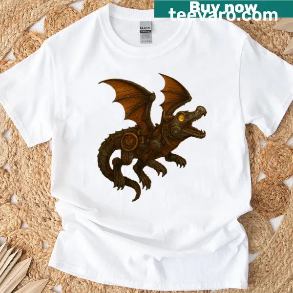 Playful crocodile illustration t-shirt
