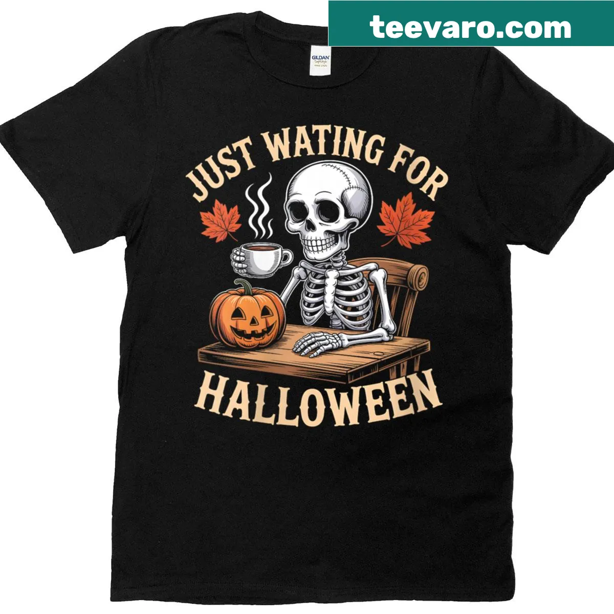 Cozy T-shirt celebrating pumpkin spice and autumn vibes for women — on a men's t-shirt