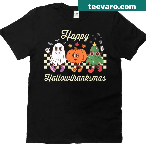 Retro t-shirt featuring a mascot celebrating multiple holidays