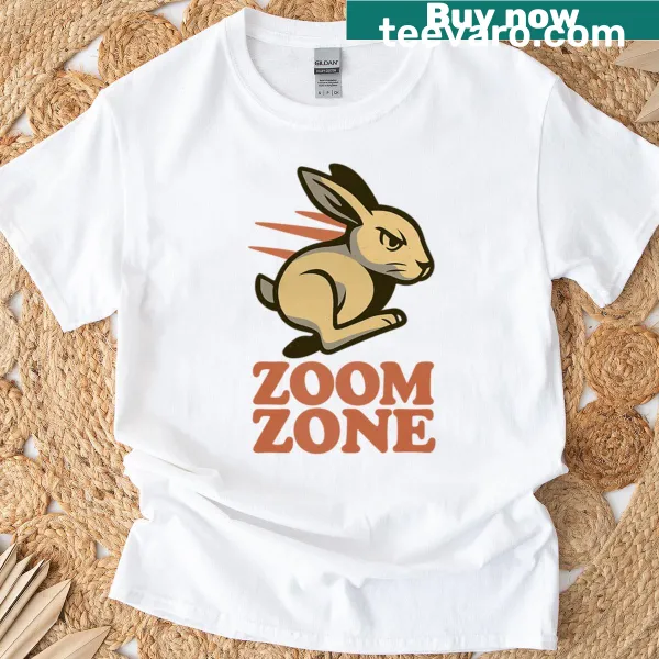 Oversized T-shirt with playful 'Zoom Zone' text design