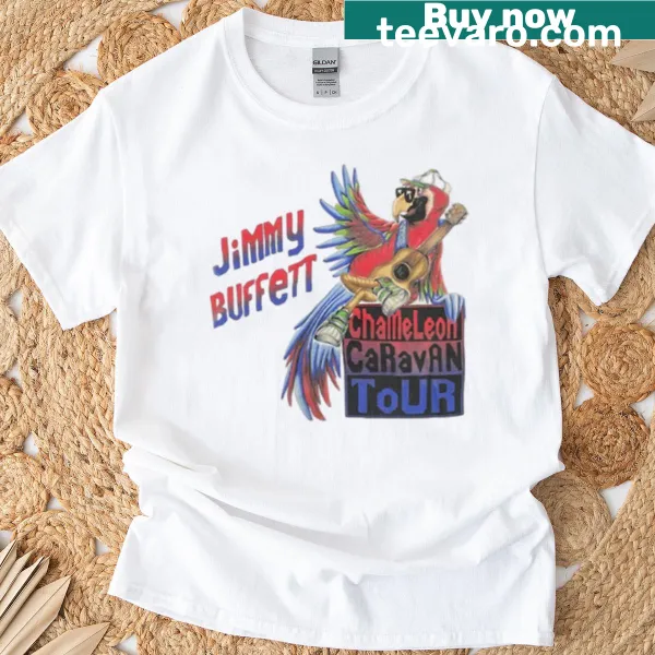Vintage 1993 Jimmy Buffett tour t-shirt with chameleon graphic