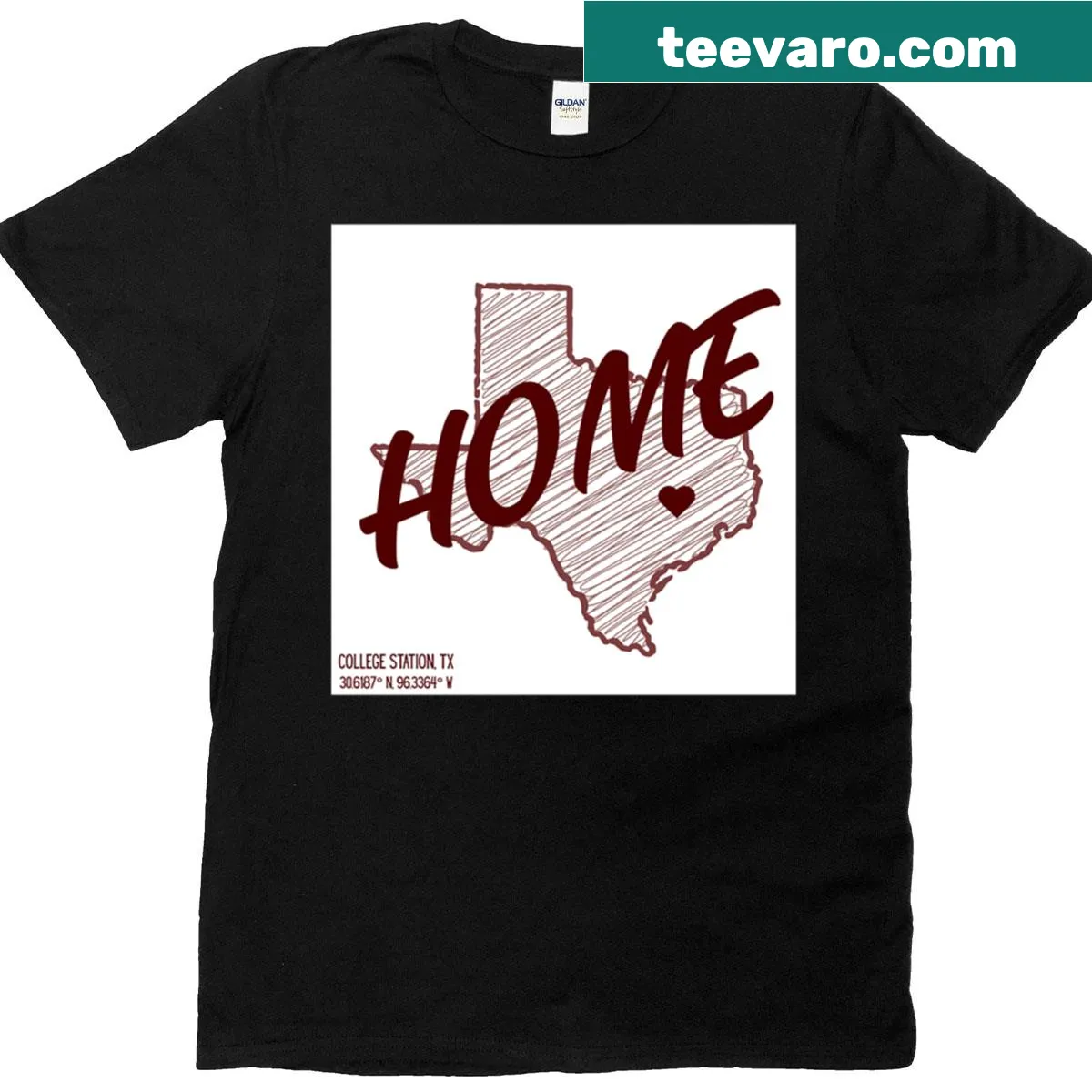 Shirt featuring the text 'Aggieland Home' — on a men's t-shirt