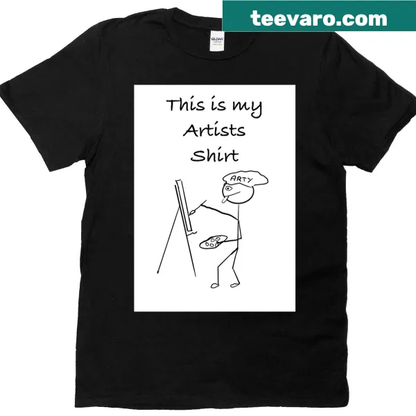 Illustrated graphic celebrating artistic expression on a T-shirt