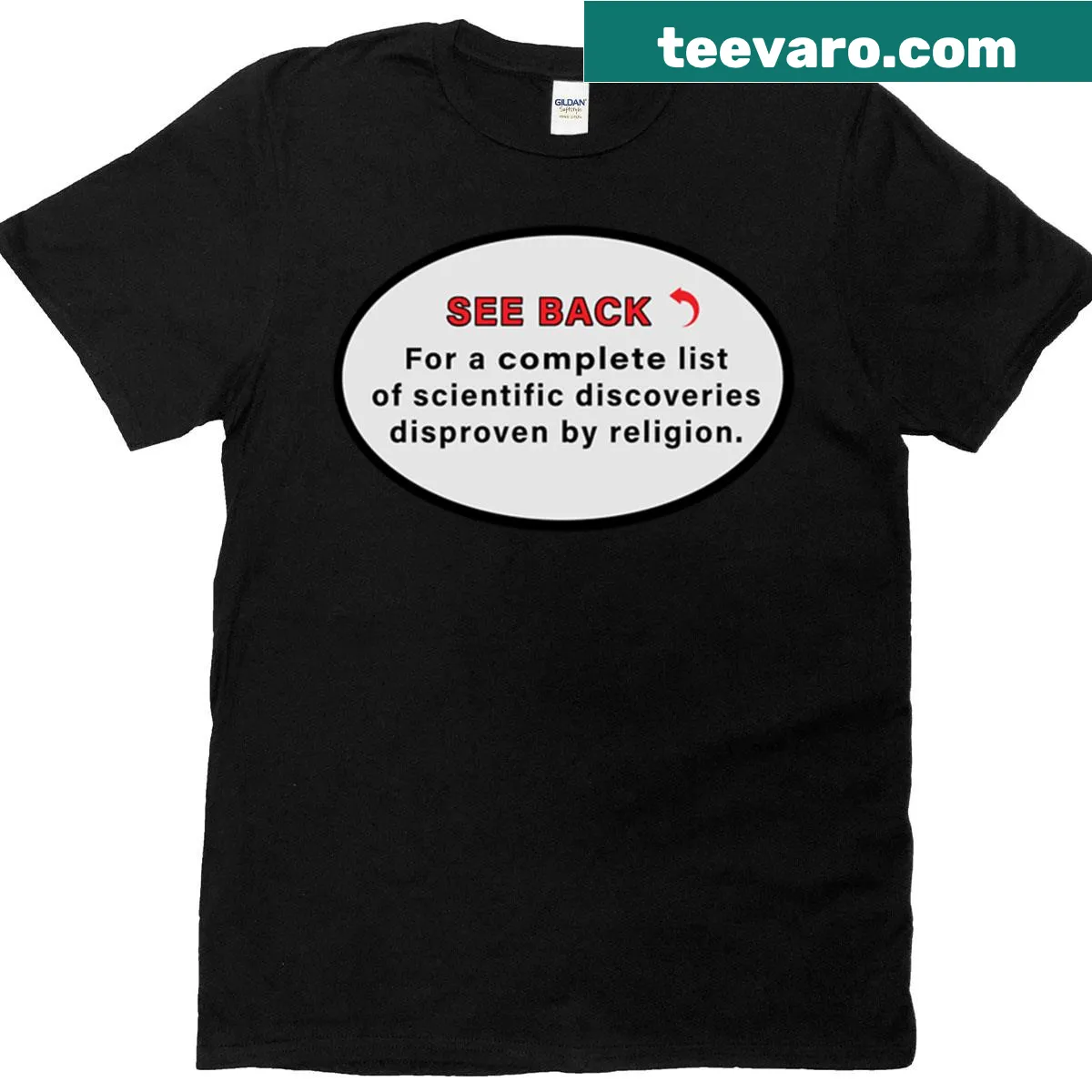 Minimalist t-shirt listing essentials in simple typography — on a men's t-shirt