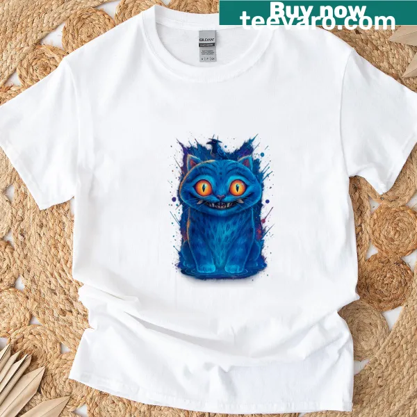 Cartoon t-shirt with a Kpop tiger and demon hunter theme