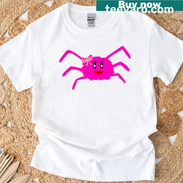 Cartoon diva spider graphic t-shirt
