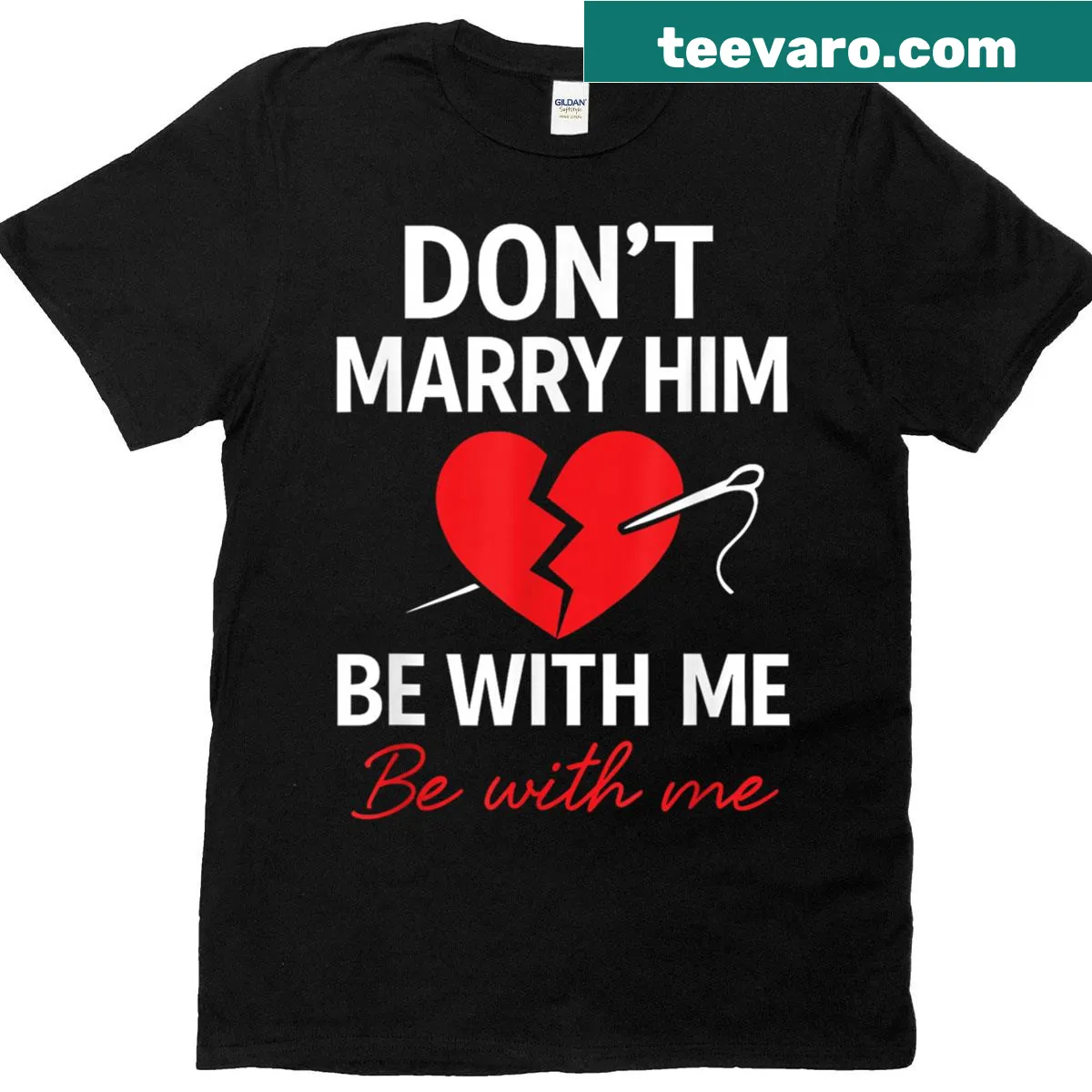 T-shirt with a humorous phrase about love and relationships — on a men's t-shirt