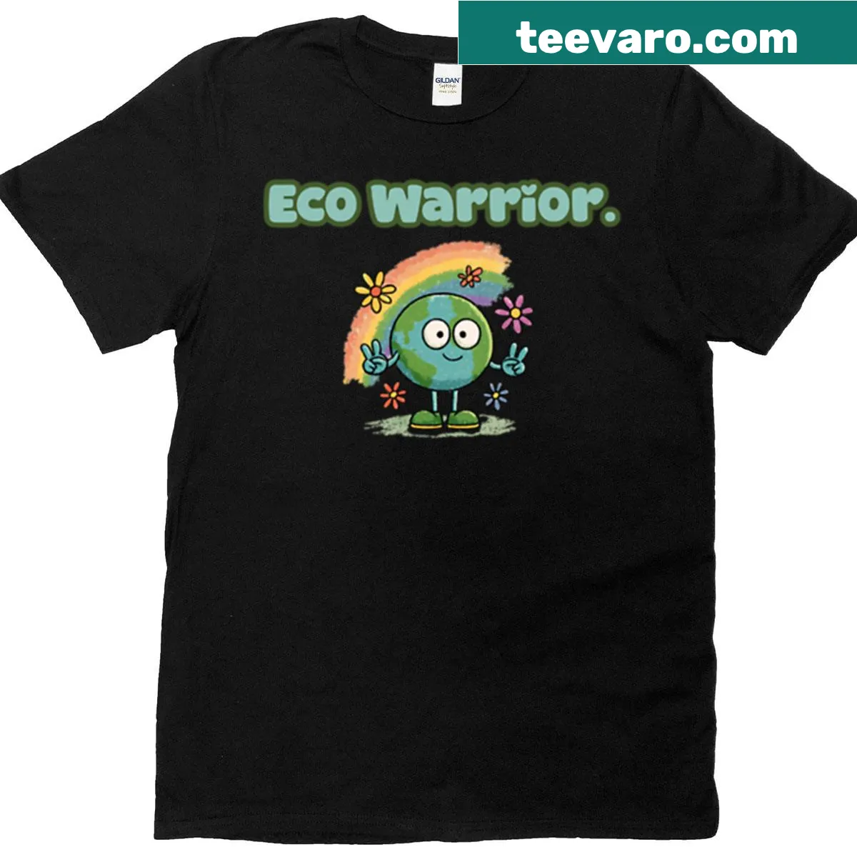 Bold graphic T-shirt promoting environmental activism — on a men's t-shirt