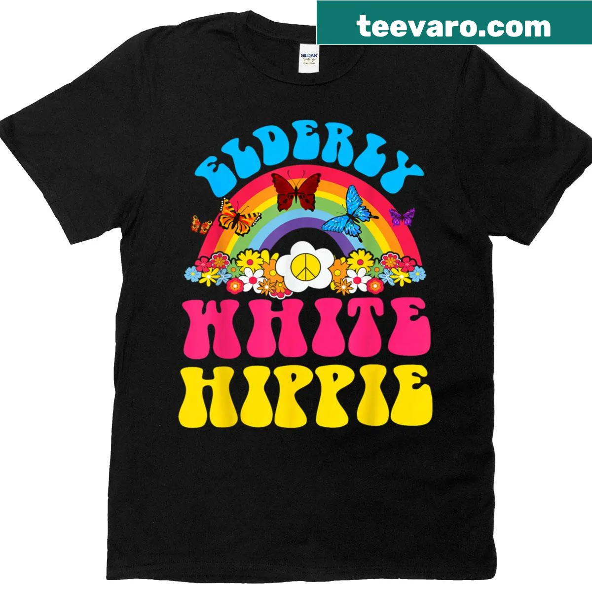 Funny hippie saying T-shirt designed for women — on a men's t-shirt
