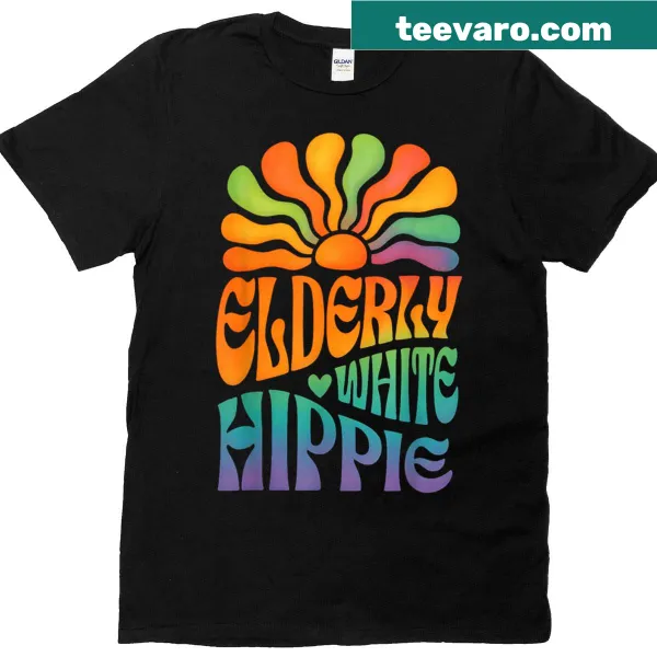 Retro psychedelic 70s design shirt with groovy graphics