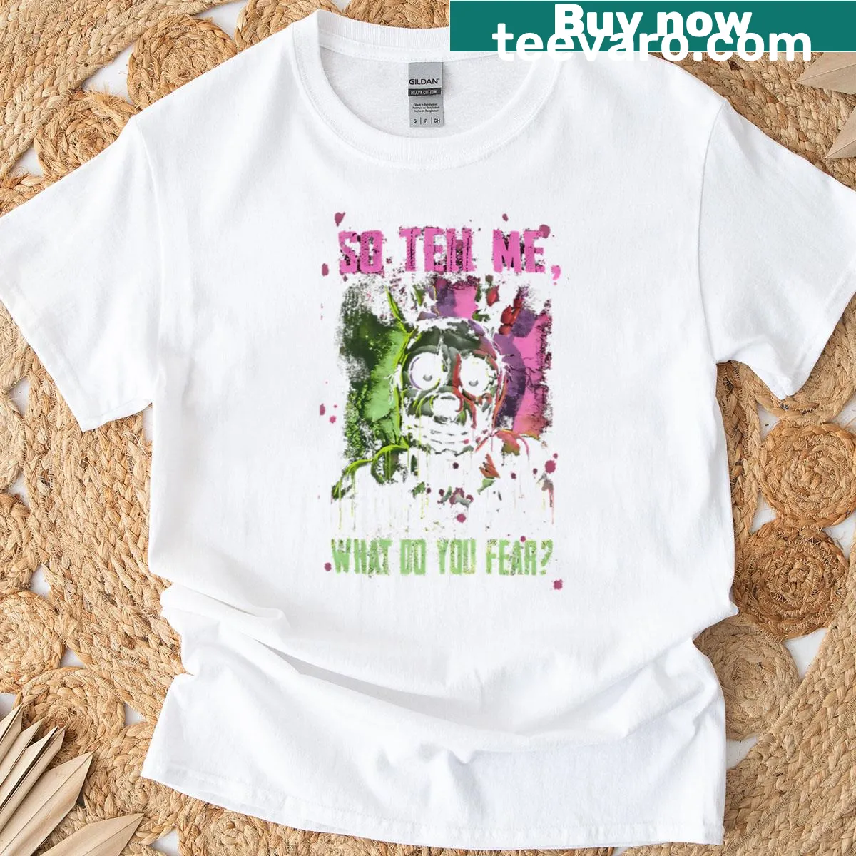 Five Nights at Freddy's themed t-shirt with bold question and imagery — on a men's t-shirt