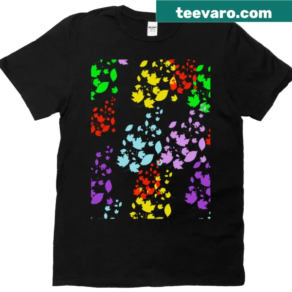Illustrated floral design shirt celebrating nature