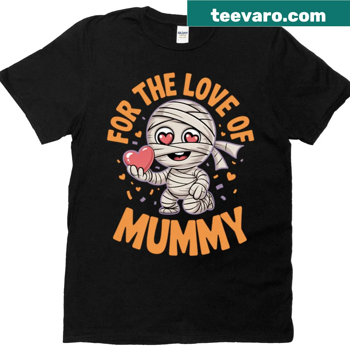 For The Love Of Mummy T-shirt with a heartfelt message — on a men's t-shirt