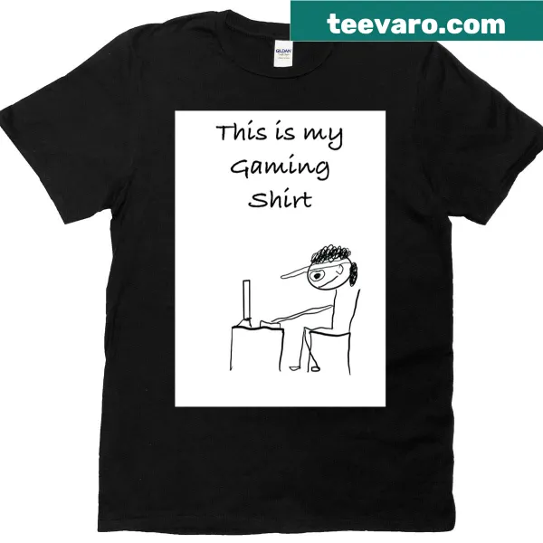 Simple typography t-shirt saying 'Gaming Guy' for gamers