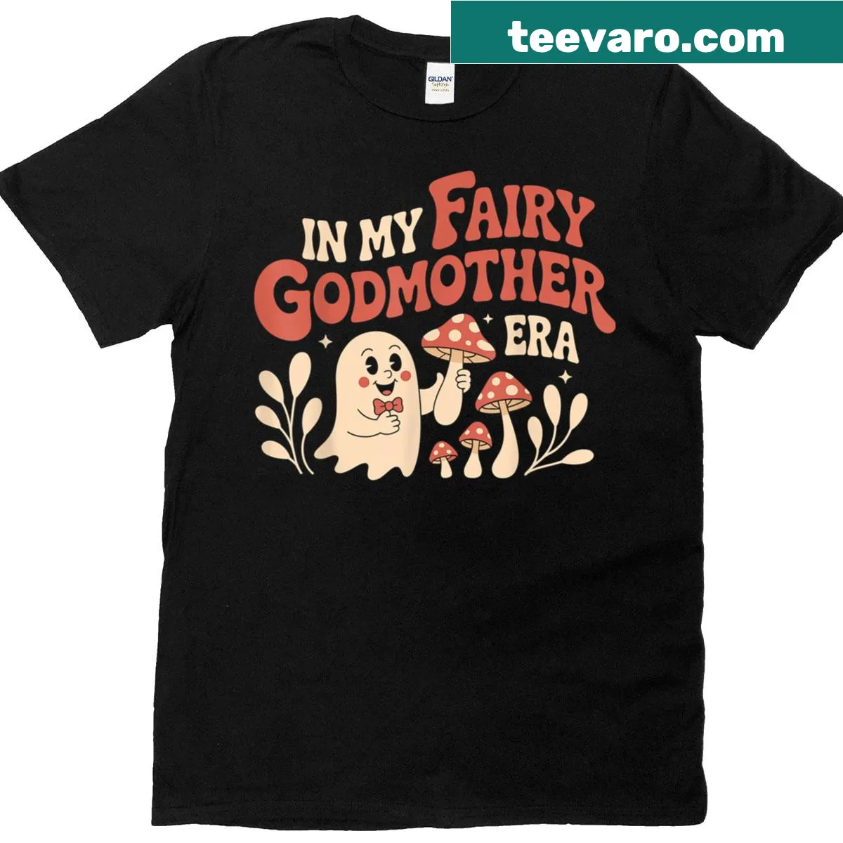 Whimsical typography celebrating godmotherhood for Mother's Day — on a men's t-shirt