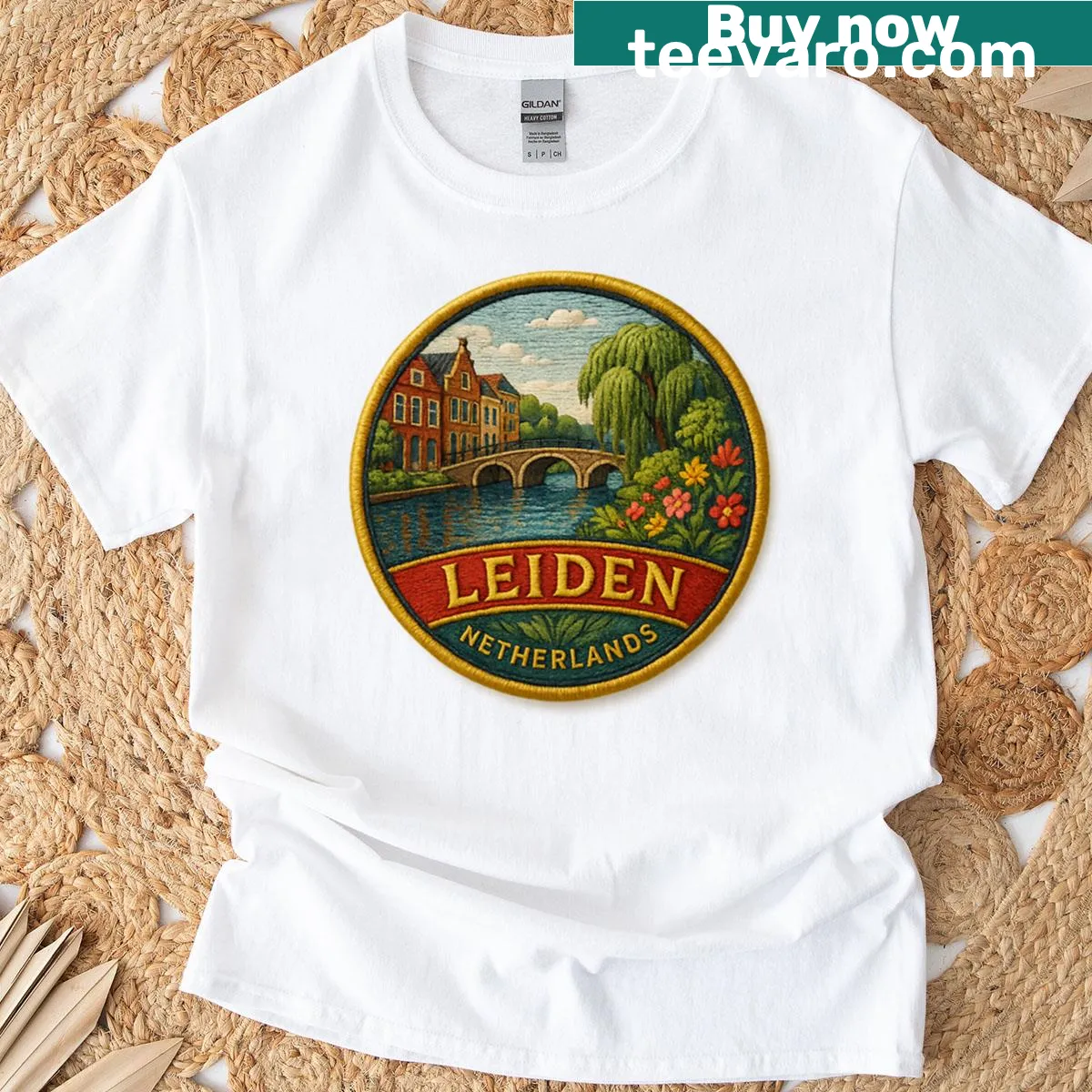 Stylish typography design celebrating Dutch culture — on a men's t-shirt