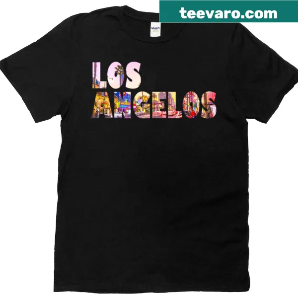 Illustrative T-shirt representing the essence of Los Angeles