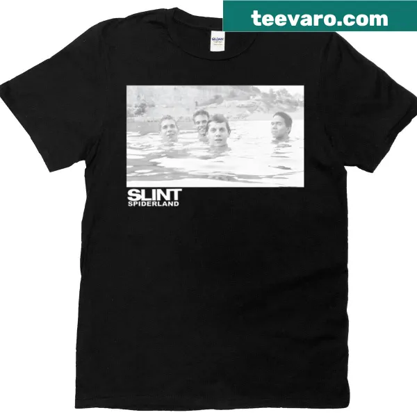 Vintage aesthetic t-shirt featuring a black and white water scene