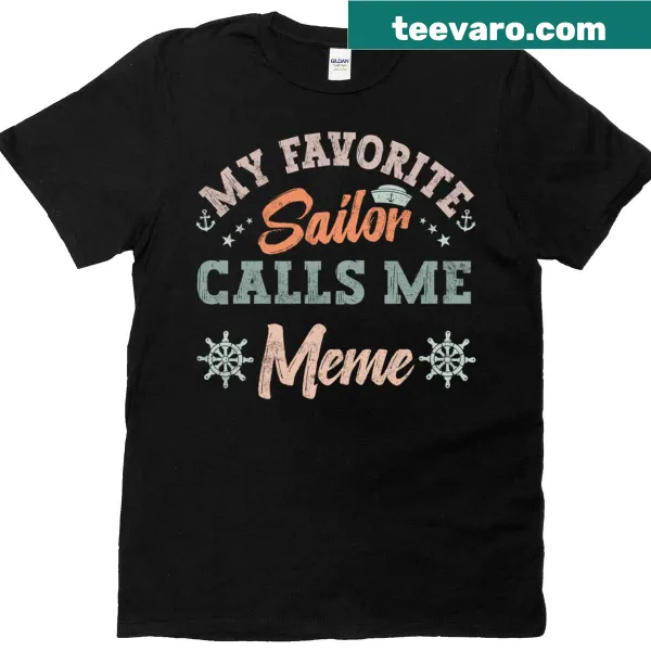 Funny T-shirt for grandmas with vintage sailing theme