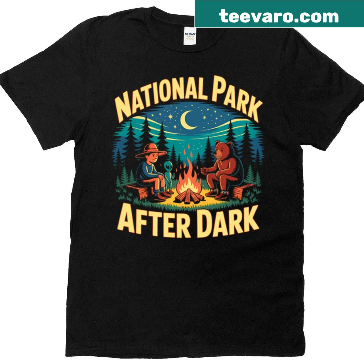 Oversized T-shirt celebrating back to school with fun graphics — on a men's t-shirt