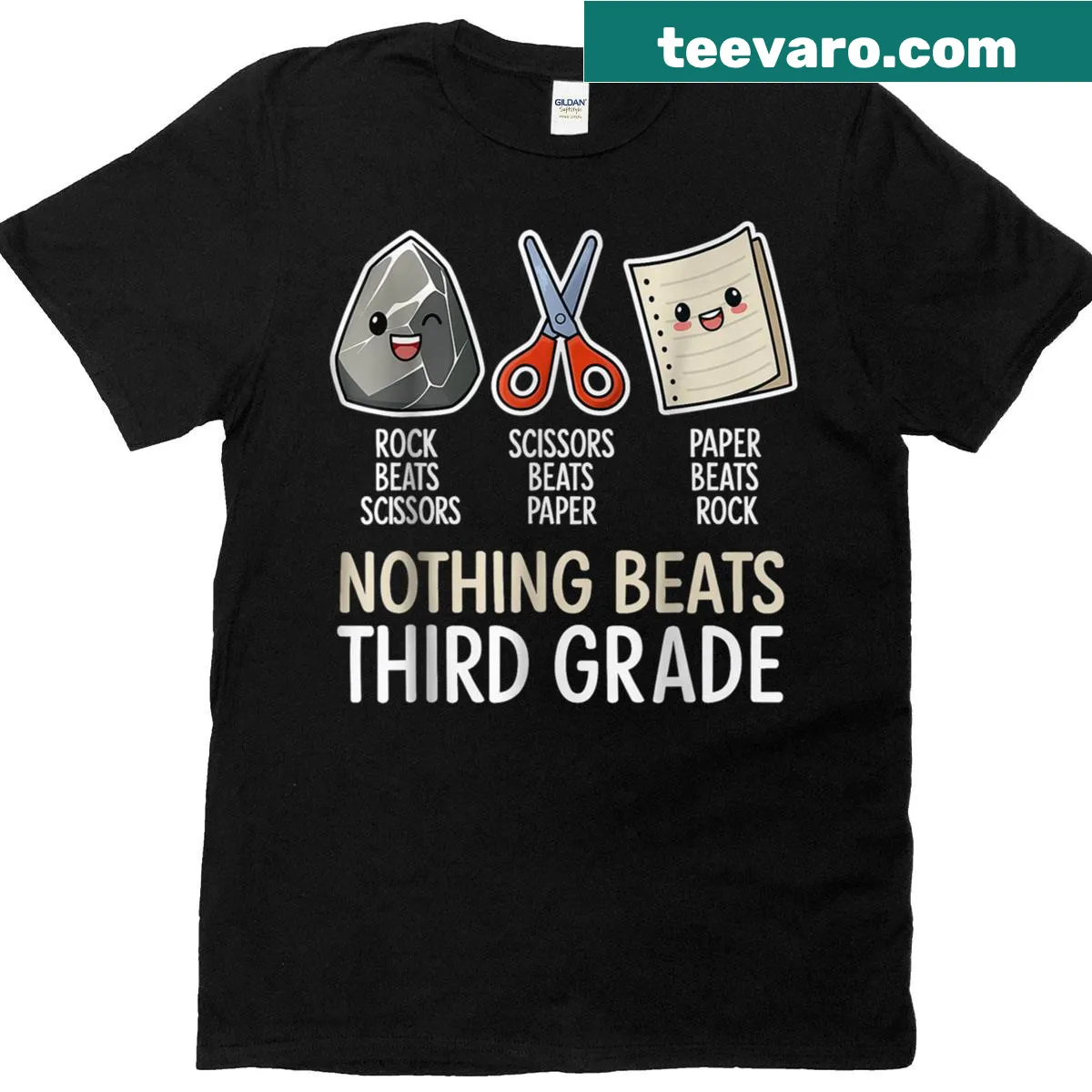 Funny 3rd Grade Back to School T-shirt with playful text — on a men's t-shirt