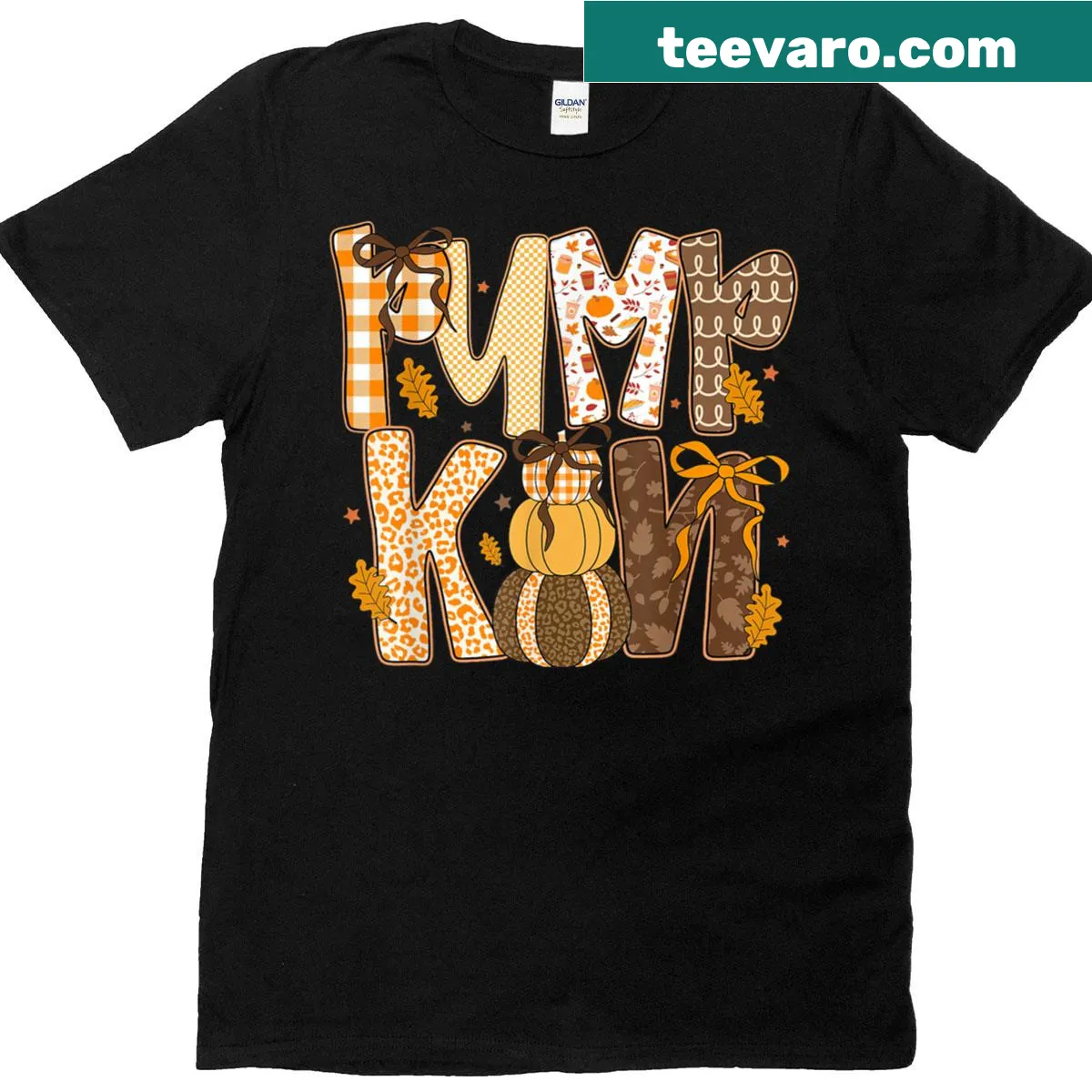 Vintage-style T-shirt featuring a retro pumpkin for Halloween — on a men's t-shirt