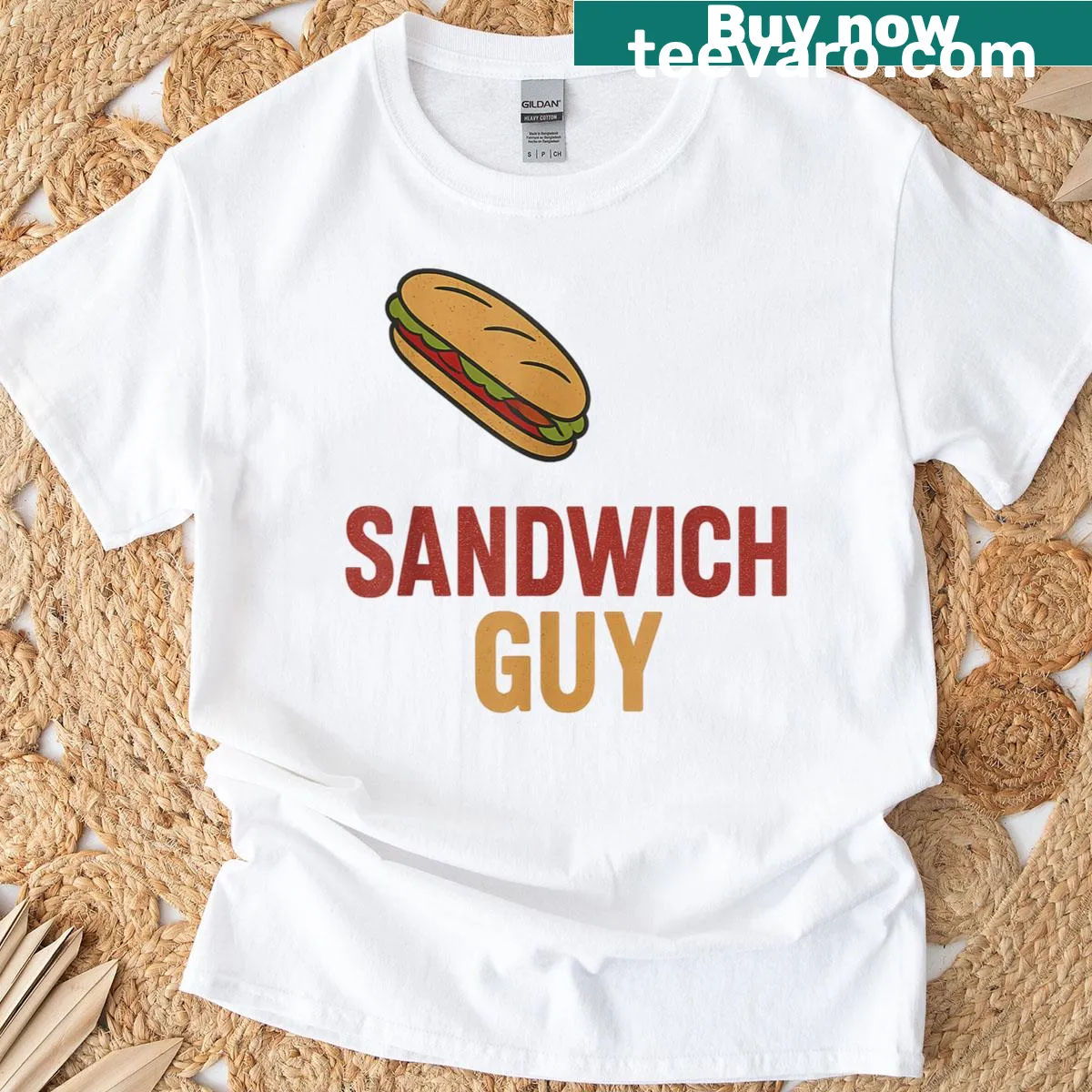 Humorous hoagie graphic on a t-shirt — on a men's t-shirt