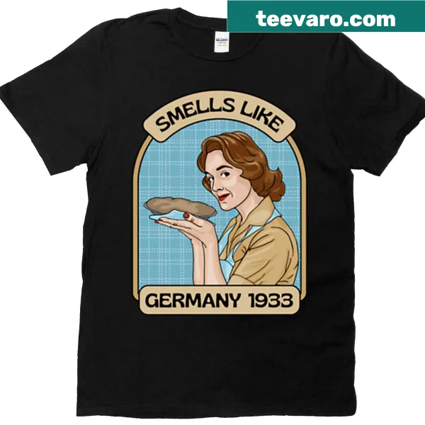 T-shirt featuring graphics inspired by Germany in 1933